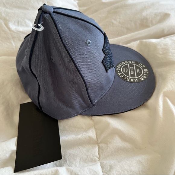 New Harley Davidson Bar & Shield Fitted Hat blue size M - Picture 5 of 8